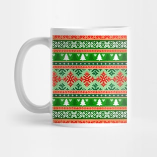 Christmas Knit Pattern Mug